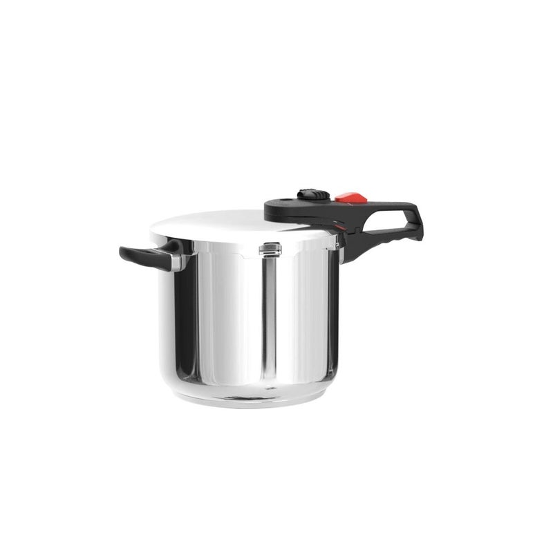 Magefesa Practika Plus 8-Quart Stainless Steel Pressure Cooker, Suitable for All Types of Stovetops, 5-Layer Heat Diffuser Bottom, 5 Safety Systems, Even Heat Distribution - Image 4